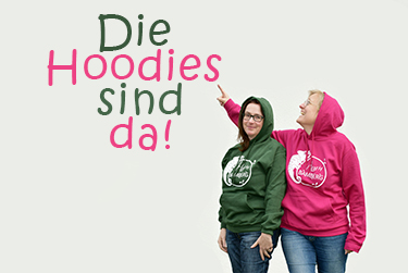 Das sind unsere neuen HEP-Hoodies